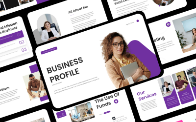 Modelo de apresentação de perfil empresarial da empresa