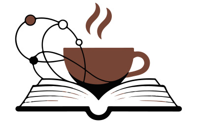 The logo features a open book icon