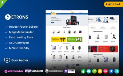 Etrons – WooCommerce-Theme für Elektronikgeschäfte und digitale Geschäfte