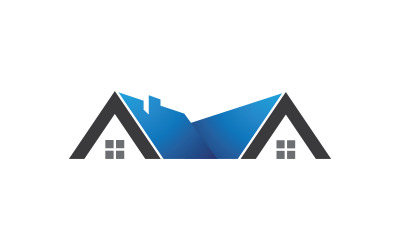 Ev Mülkiyet kavramı simge logo şablonu v.13