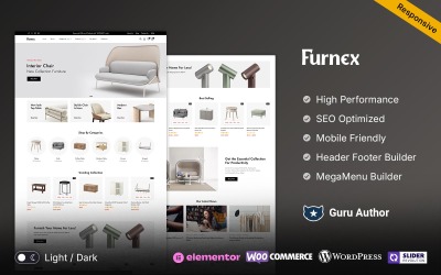 Furnex - WooCommerce šablona pro nábytek a bytové dekorace