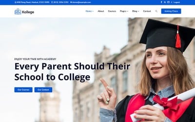 Kollege - Tema WordPress per corsi online, istruzione, college, università, coaching, scuola, LMS