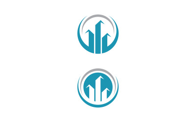 Modèle de logo d&amp;#39;icône de concept de propriété de maison v.7