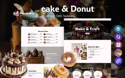 Mondelice - Cake And Donut Shop WordPress Theme