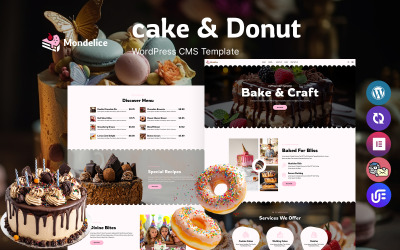 Mondelice – WordPress-Theme für Kuchen- und Donut-Shops