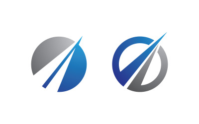 İşletme büyümesi Finans konsept logo illüstrasyon tasarımı v.9