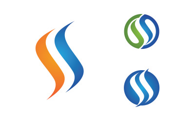 S Letter Logo business Icon illustration design Template v.5
