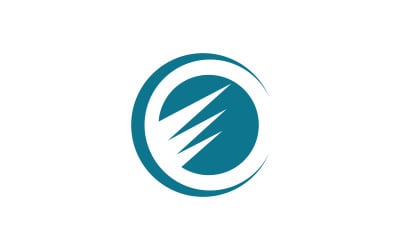 Business growth Finance concept logo illustration design v.37