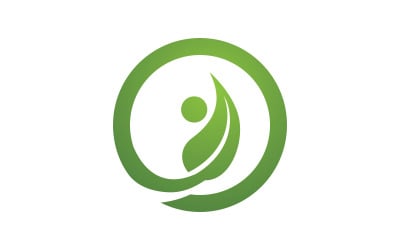 Healthy life Human fit sport logo sign illustration v.79