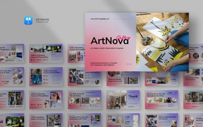 Artnova - Plantilla de Keynote para Galería de Arte