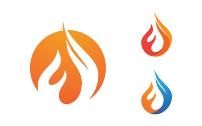 Flames Logo icon illustration vector design template vv.56