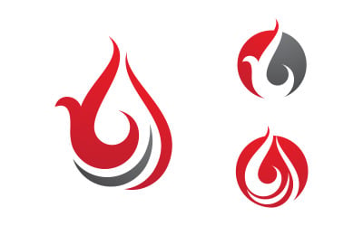 Flames Logo icon illustration vector design template vv.57