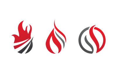 Flames Logo icon illustration vector design template vv.58