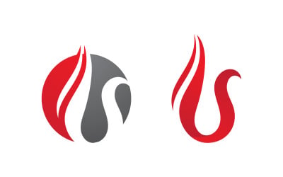 Flames Logo icon illustration vector design template vv.60