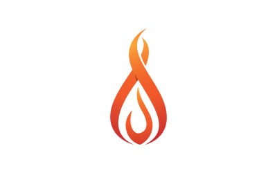 Flames Logo icon illustration vector design template vv.61