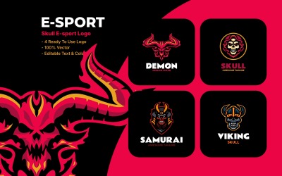 4 E-sport Mascot Logo Designs
