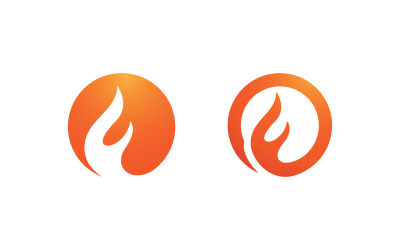 Ikona logo Flames, ilustracja, szablon projektu wektorowego vv.55