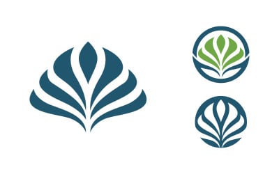 Lotus flower Logo Beauty Salon Cosmetic skincare vector icon design v.100