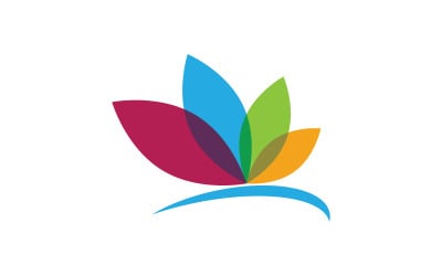 Lotus flower Logo Beauty Salon Cosmetic skincare vector icon design v.96