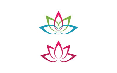 Lotus flower Logo Beauty Salon Cosmetic skincare vector icon design v.99