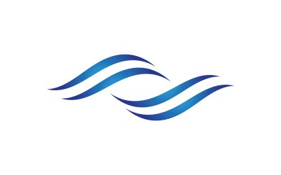 Water wave liquid vector Logo illustration design V1.130
