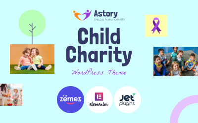 Astory - дитяча благодійна WordPress тема