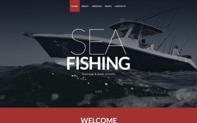 Fishing Responsive Website Template