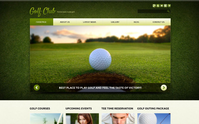 Golf responsieve Joomla-sjabloon