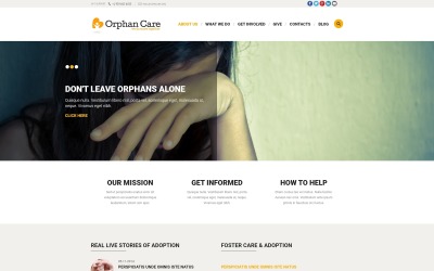 Responsivt Orphanage Donations Joomla-mall #52178