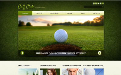 Responsywny szablon Joomla Golf Responsive Joomla Template #52103