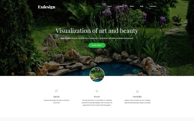Reszponzív Exdesign - Exterior Design Multipage Creative Joomla sablon 52177