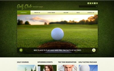 Szablon Joomla responsywny dla golfa