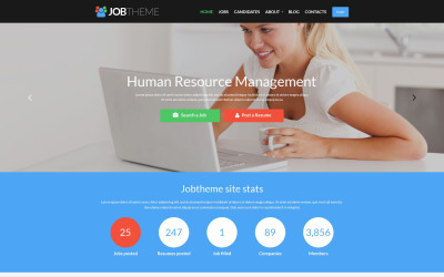 Tema De WordPress Responsive para Sitio de Portal de Empleo #52112