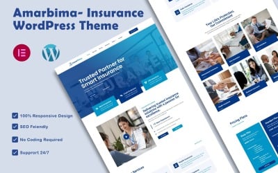 Amarbima - Insurance Company WordPress Theme