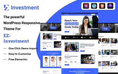 EZ Investment: WordPress šablona s dokonalými investičními informacemi a postřehy