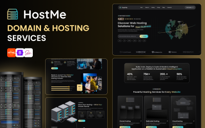 Hostme - Шаблон HTML для веб-хостингу, домену та WHMCS