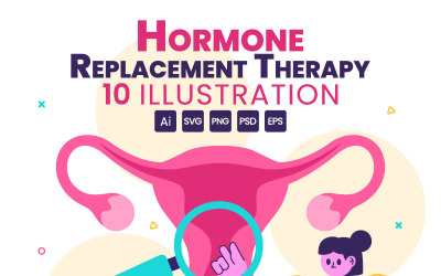10 Hormone Replacement Therapy Illustration