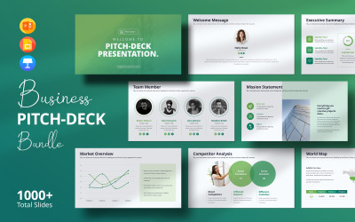 Investor Pitch Deck Presentation Template - Impress Investors, Win Deals