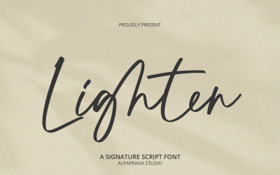 Lighten - Handwritten Script Font