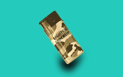 Lighter Mockup PSD Template Design 1