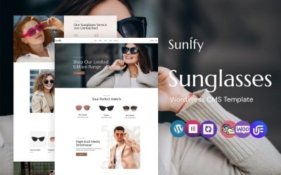 Sunify - Gözlük ve Güneş Gözlüğü WordPress Elementor Teması