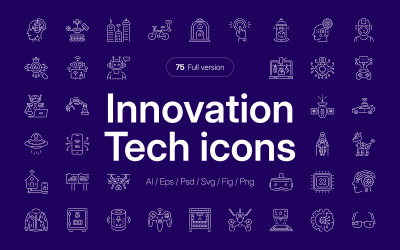 Tech and Innovation Icon Set