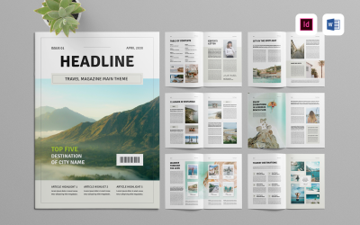 Travel Magazine Brochure Template