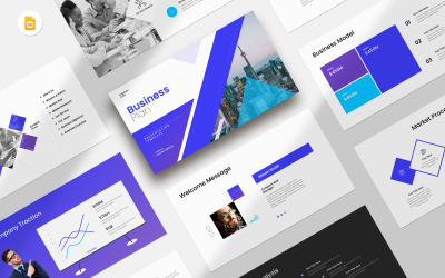 Business Plan Google Slide Template Layout 2025