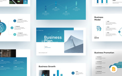 Diseño de plantilla de Google Slide para plan de negocios