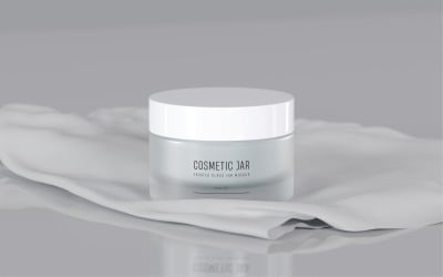 3 sets of Cosmetic Jar Mockup