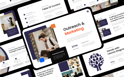 Plantilla de presentación de marketing para Keynote