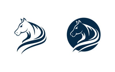 Horse strong Logo icon design illustration Template v.1