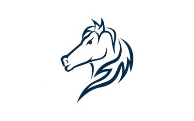 Horse strong Logo icon design illustration Template v.6