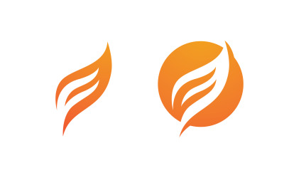 Ikona logo Flames, ilustracja, szablon projektu wektorowego vv.68